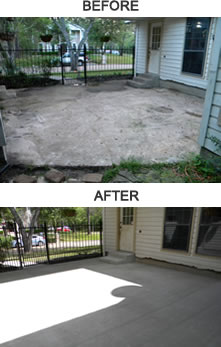 Before and After, another great job completed by RDTServices Concrete & More